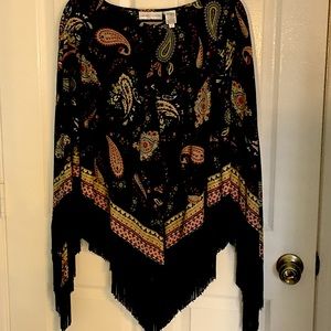 DANA BUCHMAN- Kimono/poncho style shirt